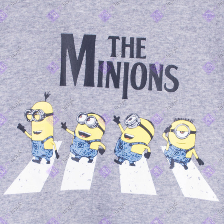 Minions Hoodies multi-characters (grey)