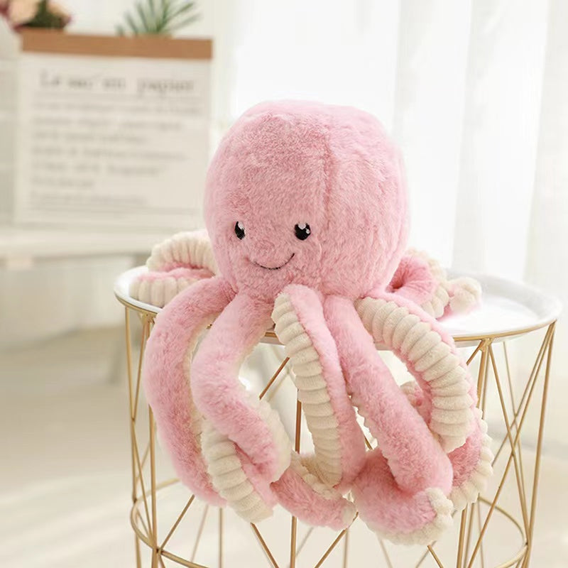 Furry Octopus Plush Toy