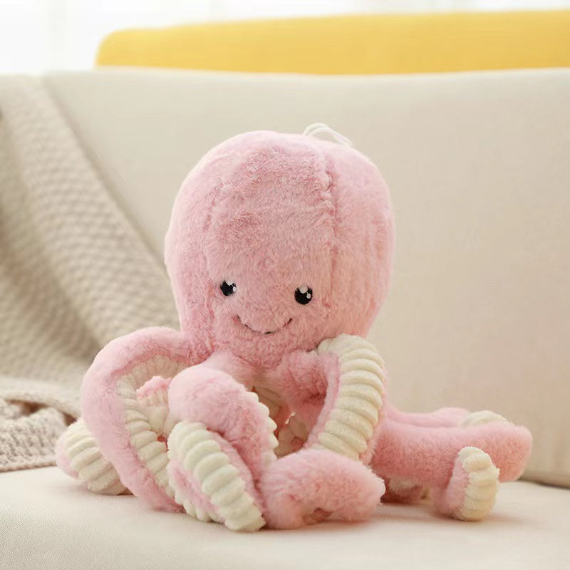 Furry Octopus Plush Toy