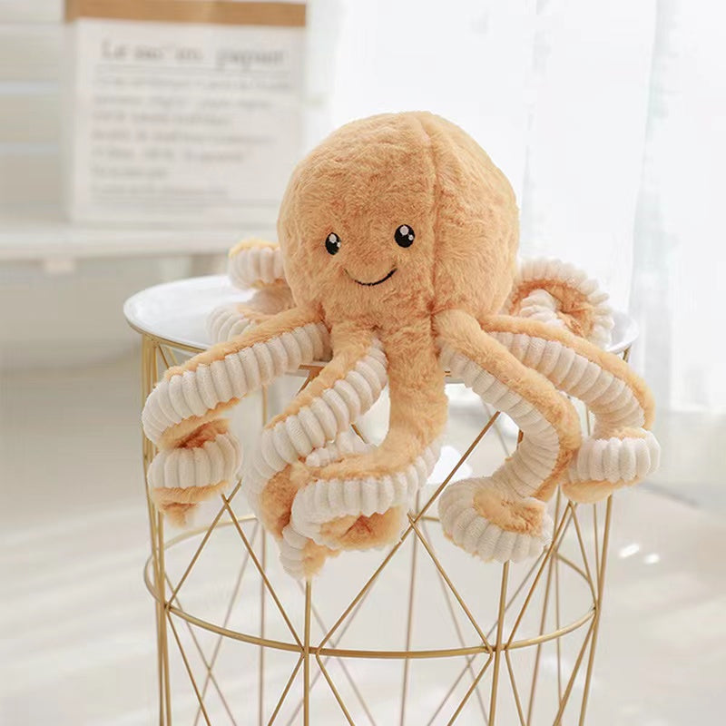 Furry Octopus Plush Toy