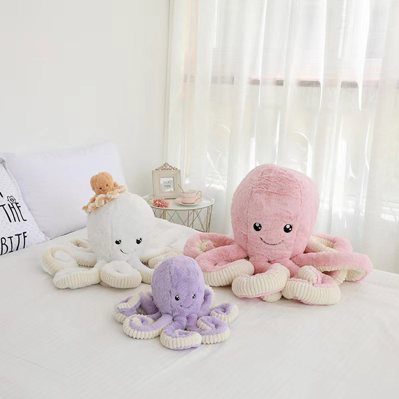 Furry Octopus Plush Toy